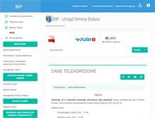 Tablet Screenshot of bip.dobraszczecinska.pl